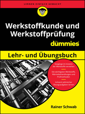 cover image of Werkstoffkunde und Werkstoffprüfung Lehr- und Übungsbuch für Dummies